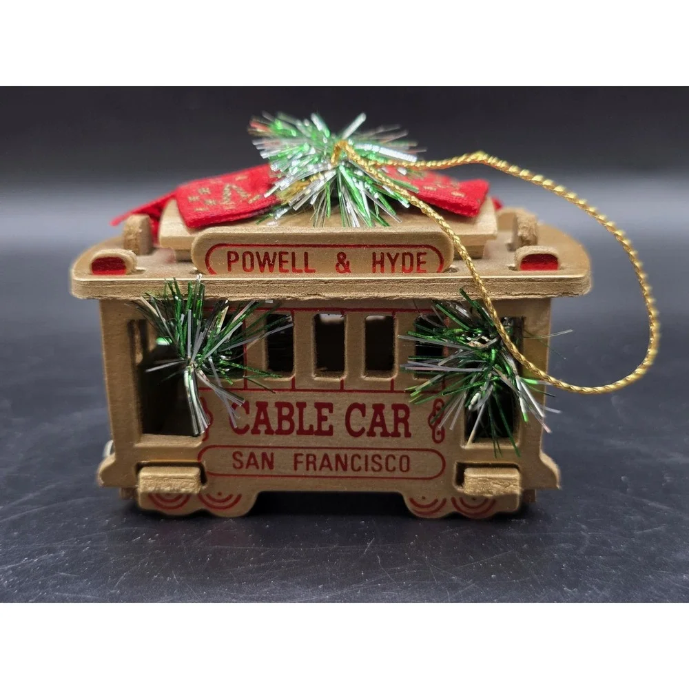 San Francisco Powell & Hyde St. Cable Trolley Car Christmas Ornament